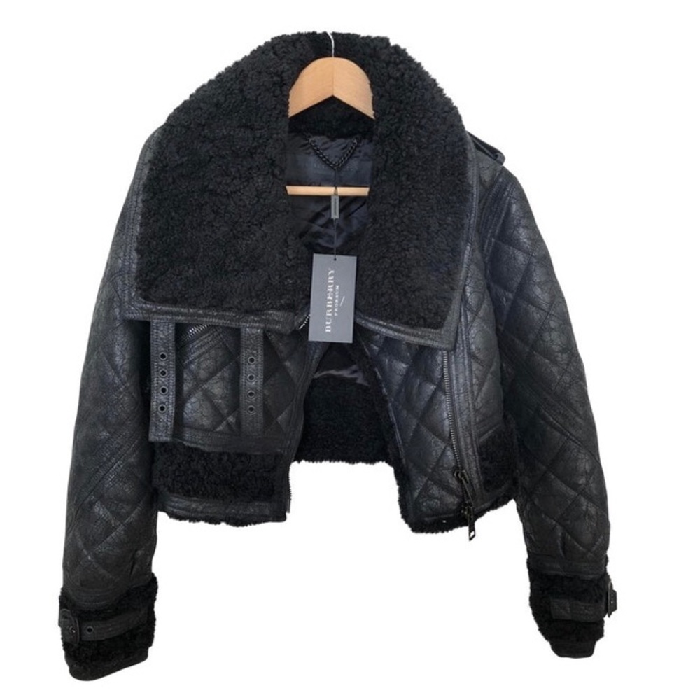 SOLD!          Burberry leather jacket